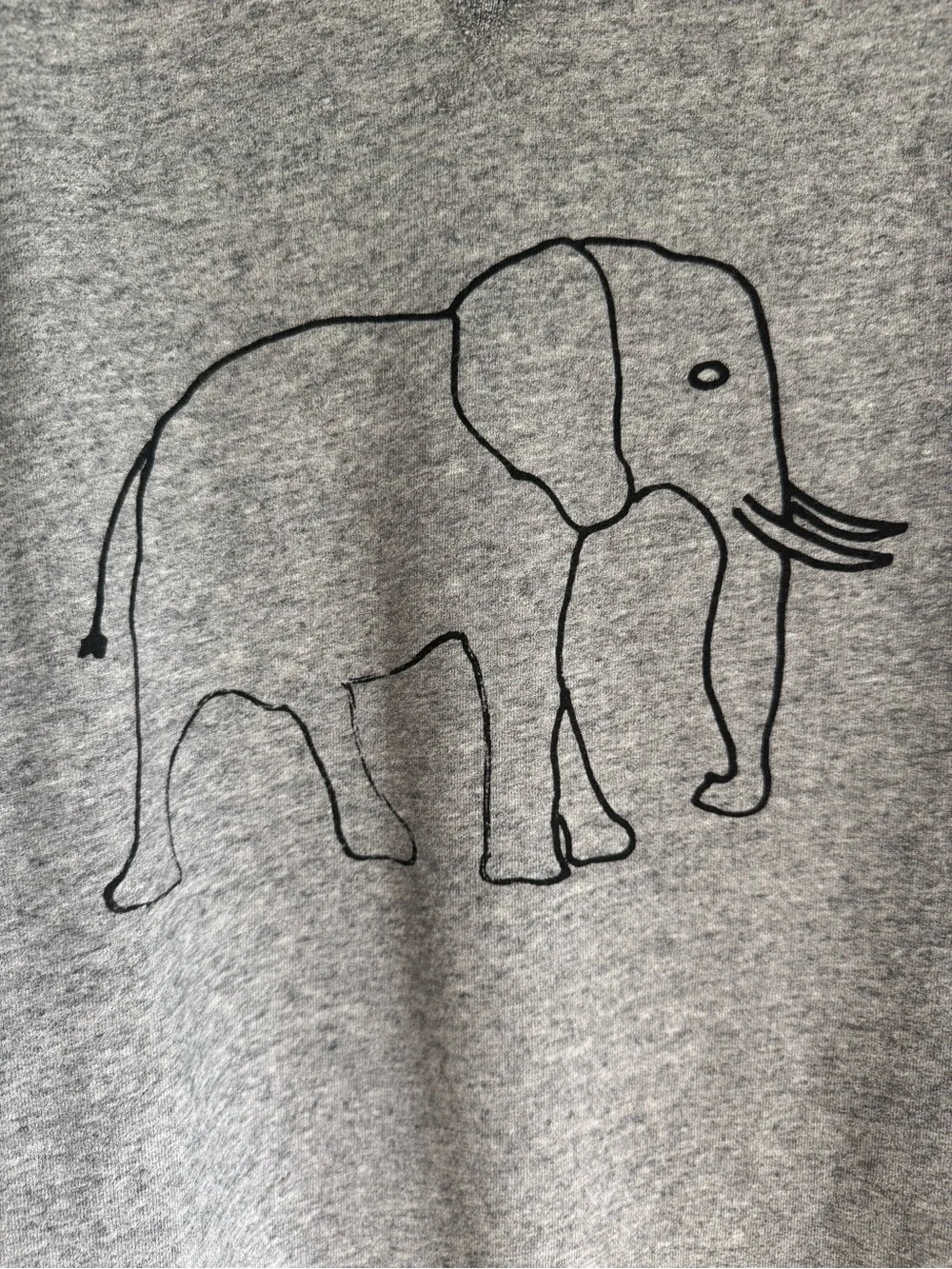 J Crew Garments for Good David Sheldrick Wildlife Trust Elephant Sweatshirt L
